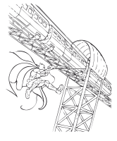 Batman sobre el tren