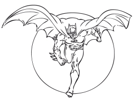 Batman corre en busca de enemigos