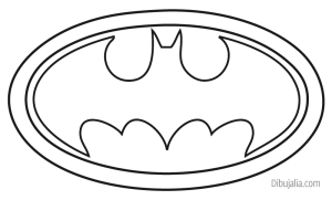 Logo de Batman para colorear