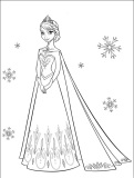 Elsa con su traje de princesa