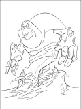 Monstruo de hielo enfadado