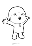 Pocoyo lleno de alegria