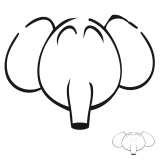 Mascara de Pocoyo Elly para Colorear