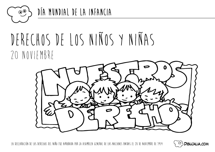Derechos de los niños. Fichas para el Día Mundial de la Infancia y la Tolerancia - Dibujalia