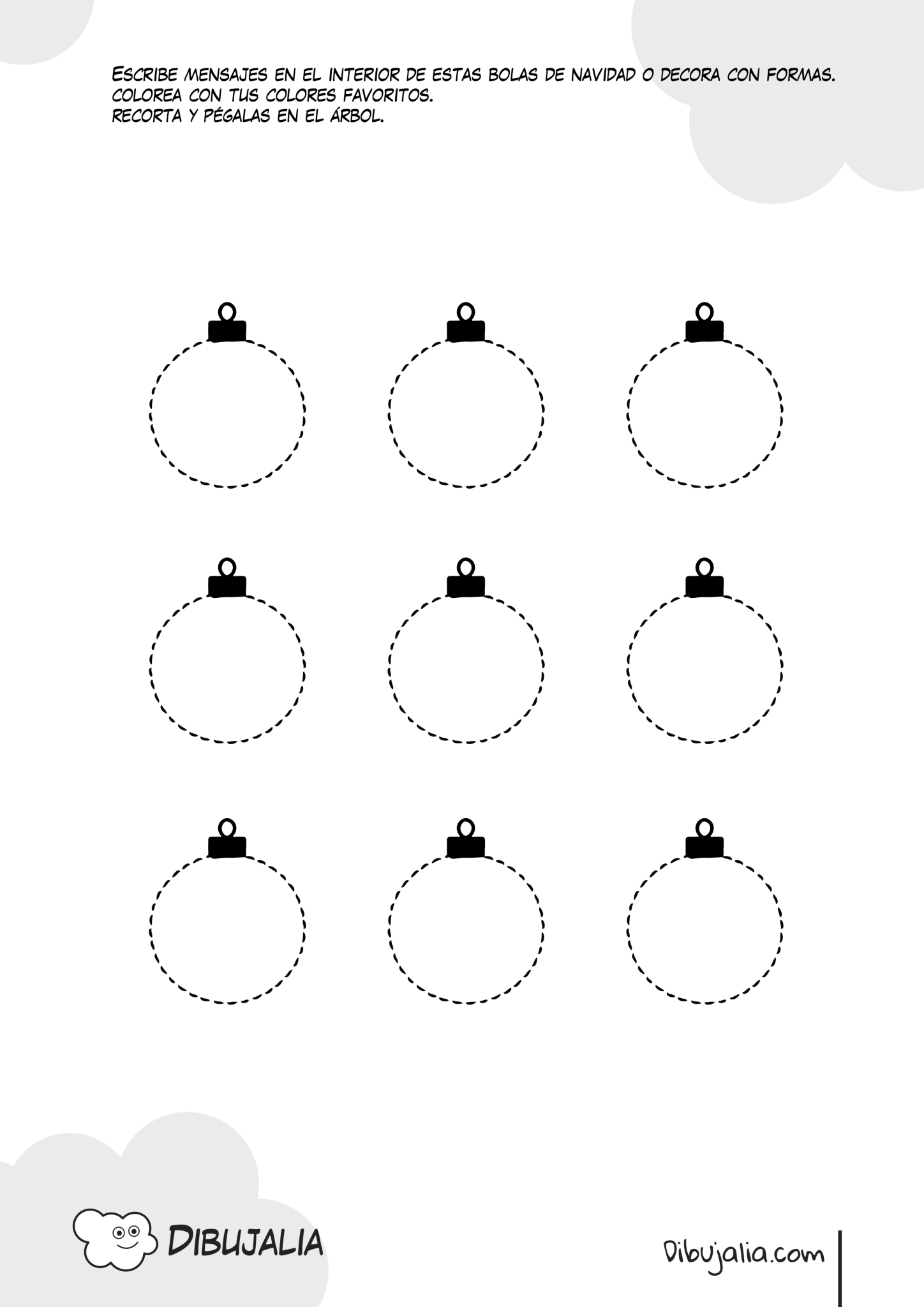 Ficha Para Crear Tu Árbol De Navidad Dibujalia 1529