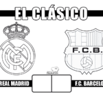cartel del clasico-real madrid-barcelona-dibujalia