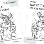 Vía Crucis para niños para colorear