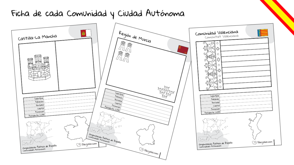 Cuadernillo Comunidades Autonomas España Educación Primaria