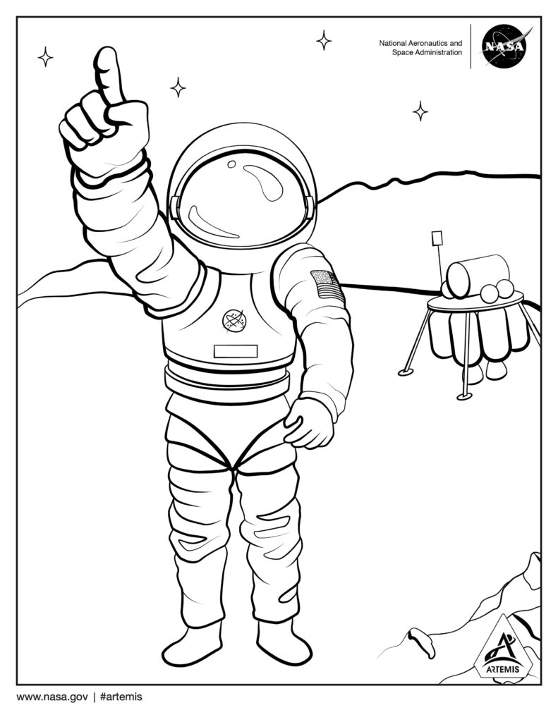 Ilustración de Artemis II Astronauta