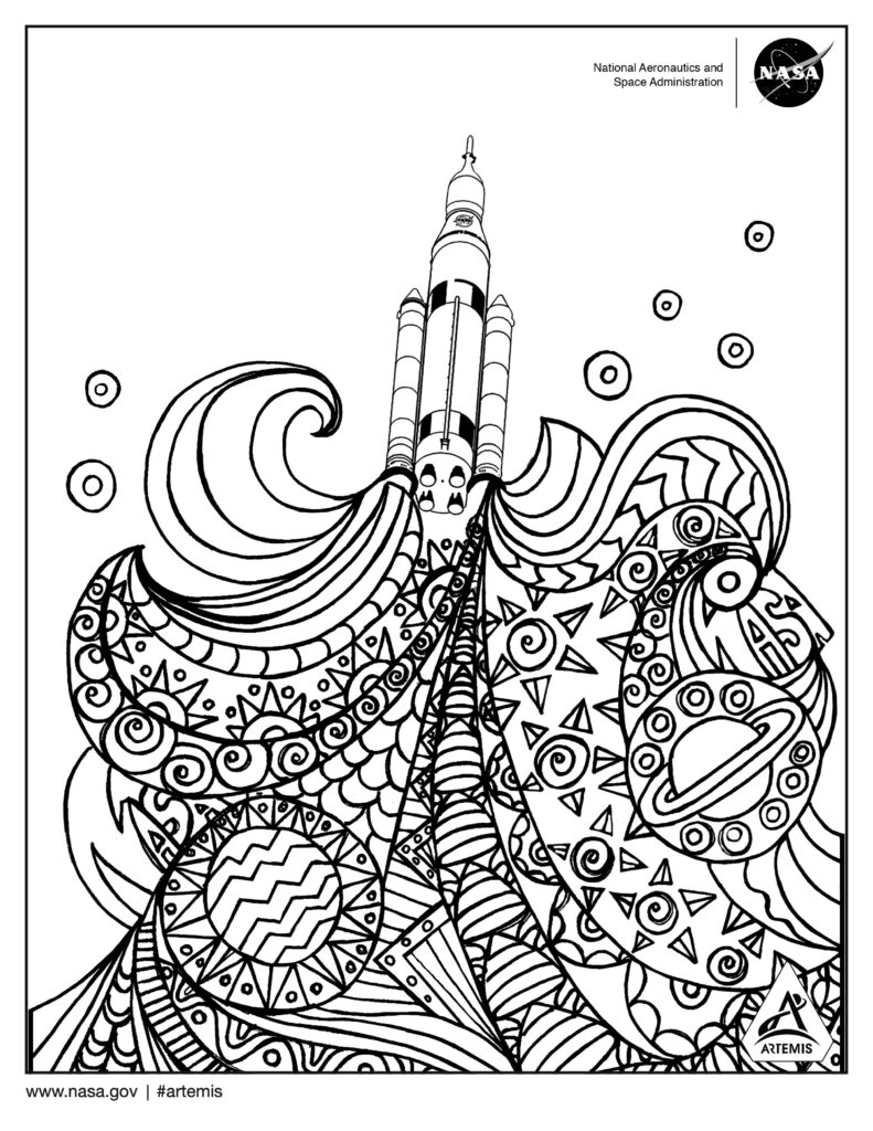 Ilustración de Artemis II Lanzamiento