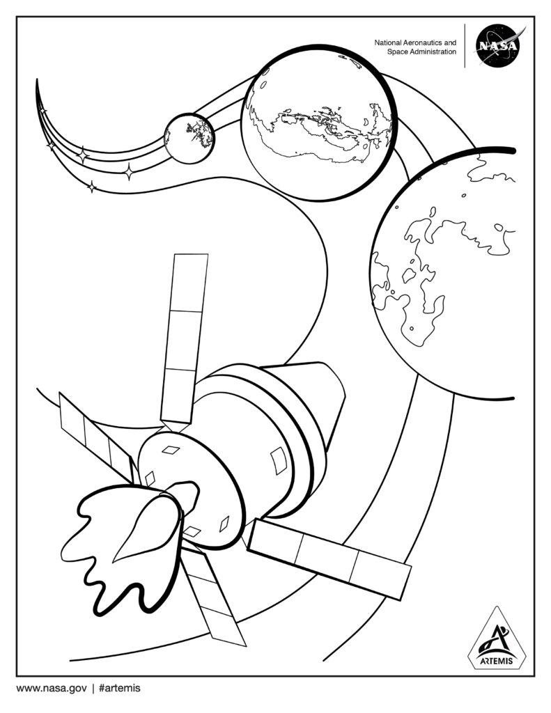 Ilustración de Artemis II Sistema Solar