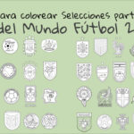 Escudos Colorear Copa del Mundo Fútbol 2026